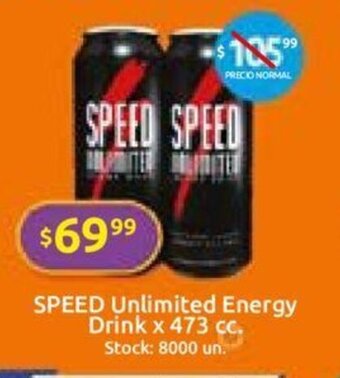 Cordiez Speed Unlimited Energy Drink x 473cc oferta