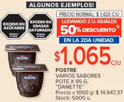 Carrefour Danette postre varios sabores pote oferta