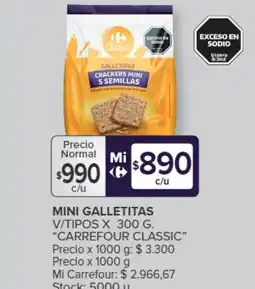 Carrefour Classic Mini Galletitas oferta