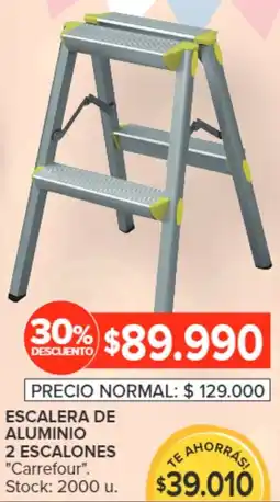 Carrefour Carrefour escalera de aluminio oferta
