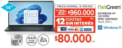 Carrefour Notebook 14" oferta
