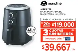 Carrefour Mandine airfryer oferta