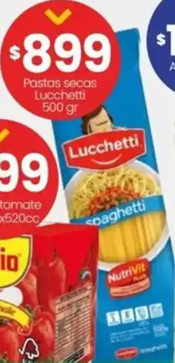 Changomas Pastas secas Lucchetti oferta