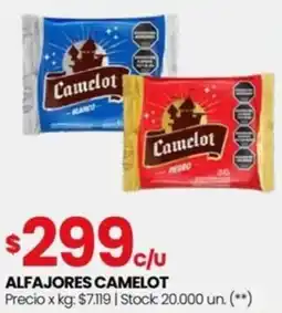 Changomas Alfajores camelot oferta