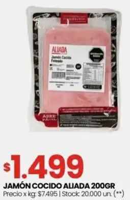 Changomas Jamón cocido aliada oferta