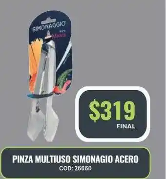 Maxiconsumo Pinza Multiuso Simonagio Acero oferta