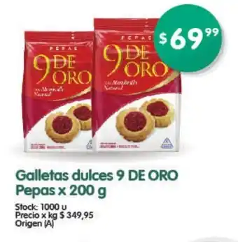 Supermercados Buenos Días 9 De Oro Galletas dulces x 200g oferta