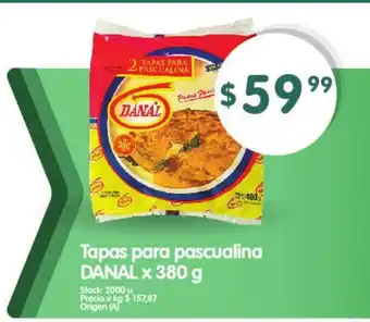 Supermercados Buenos Días Danal Tapas para pascualina x 380g oferta