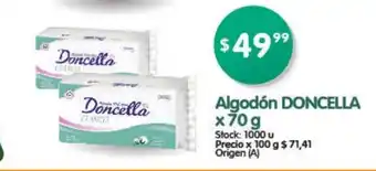 Supermercados Buenos Días Doncella Algodon x 70g oferta