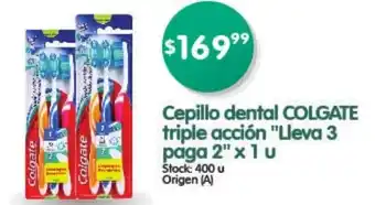 Supermercados Buenos Días Colgate Cepillo dental triple accion x 1u oferta