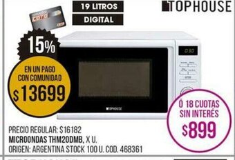 Coto Microondas THM20DMB oferta