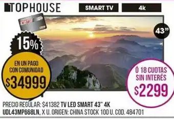 Coto TV LED Smart 43" K oferta