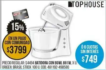 Coto Batidora Con Bowl B81W oferta