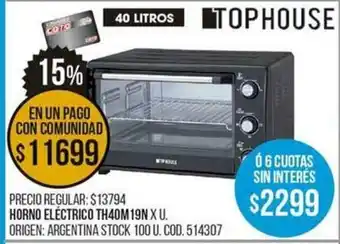 Coto Horno eléctrico Th40m19N oferta