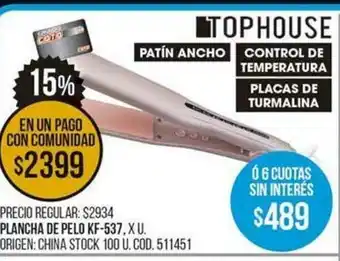 Coto Plancha De Peko KF-537 oferta