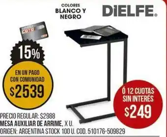 Coto Mesa Auxiliar De Arrime oferta