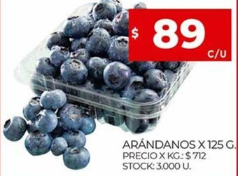 Supermercados DIA Arándanos x 125g oferta