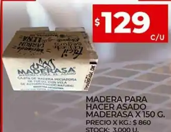 Supermercados DIA Madera Para Hacer Asado Maderasa x 150g oferta