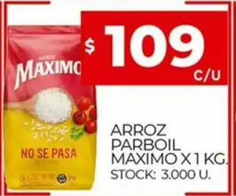 Supermercados DIA Arroz Parboil Maximo x 1kg oferta