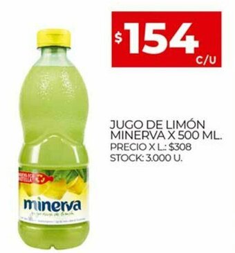 Supermercados DIA Jugo De Limon Minerva x 500ml oferta