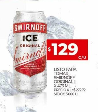 Supermercados DIA Listo Para Tomar Smirnoff Original x 473ml oferta