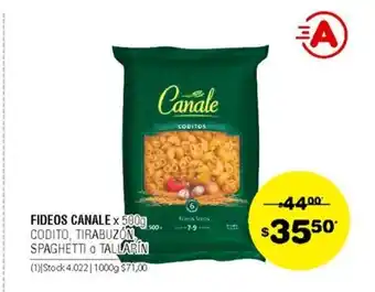 Atomo Conviene Canale Fideos x 500g oferta