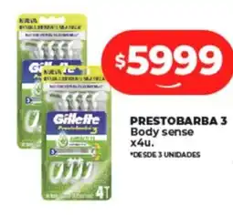 Supermayorista Vital Prestobarba 3 body sense oferta