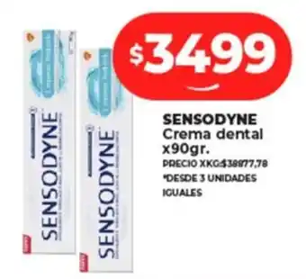 Supermayorista Vital Sensodyne crema dental oferta