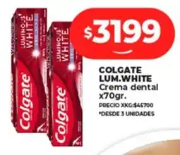 Supermayorista Vital Colgate lum. white crema dental oferta