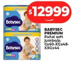 Supermayorista Vital Babysec premium pañal soft jumbo/p. oferta
