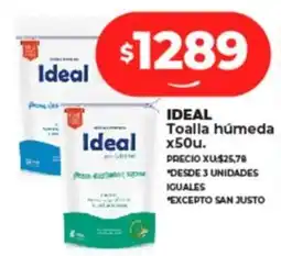 Supermayorista Vital Ideal toalla húmeda oferta