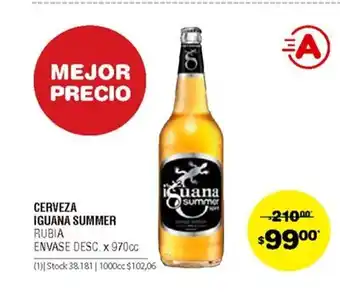 Atomo Conviene Iguana Summer Cerveza x 970cc oferta