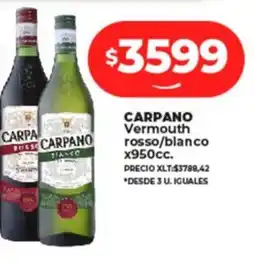Supermayorista Vital Carpano vermouth rosso / blanco oferta