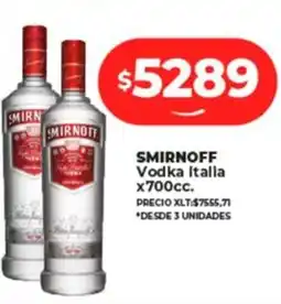 Supermayorista Vital Smirnoff vodka italla oferta