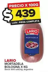 Carrefour Maxi Lario - mortadela bologna oferta