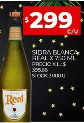 Supermercados DIA Real Sidra Blanca x 750ml oferta