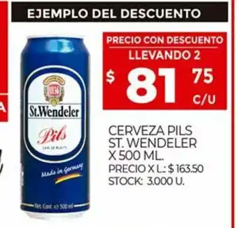 Supermercados DIA St.Wendeler Cerveza Pils x 500ml oferta