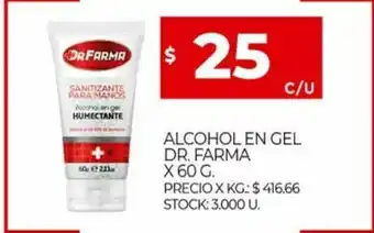 Supermercados DIA Alcohol En Gel Dr. Farma x 60g oferta