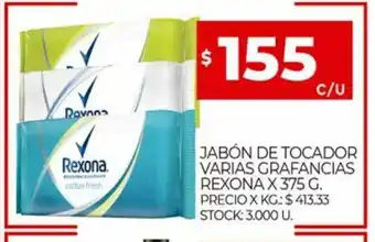 Supermercados DIA Rexona Jabón De Tocador Varias Granfancias x 375g oferta