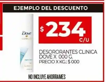 Supermercados DIA Dove Desororantes Clinica x 000g oferta