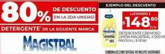 Supermercados DIA Magistral Detergente Cremoso Limón x 500ml oferta