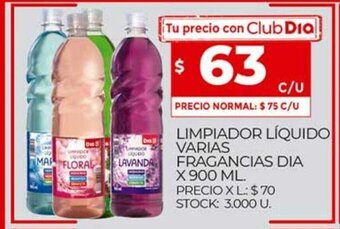 Supermercados DIA Limpiador Líquido Varias Fragancias Dia x 900ml oferta