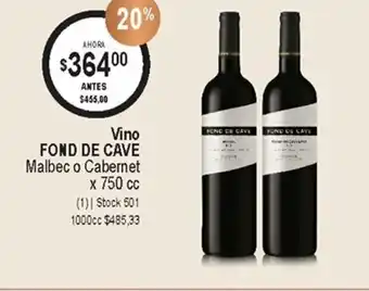 Atomo Conviene Fond de Cave Malbec o Cabernet Vino x 750cc oferta