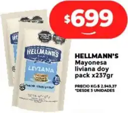 Supermayorista Vital HELLMANN'S Mayonesa liviana oferta
