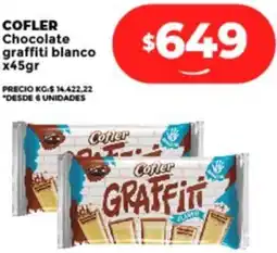 Supermayorista Vital COFLER Chocolate graffiti blanco oferta