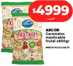 Supermayorista Vital ARCOR Caramelos masticable frutal oferta