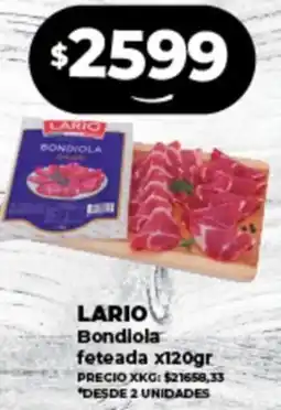 Supermayorista Vital LARIO Bondiola feteada oferta
