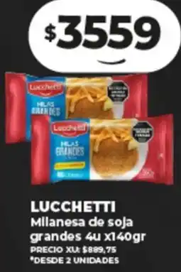 Supermayorista Vital LUCCHETTI Milanesa de soja grandes oferta