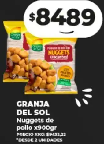 Supermayorista Vital GRANJA DEL SOL Nuggets de pollo oferta