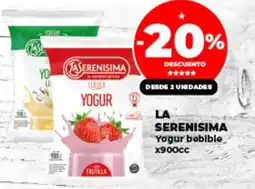 Supermayorista Vital LA SERENISIMA Yogur bebible oferta